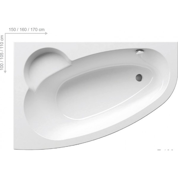 Ванна Ravak Asymmetric 150x100 C441000000
